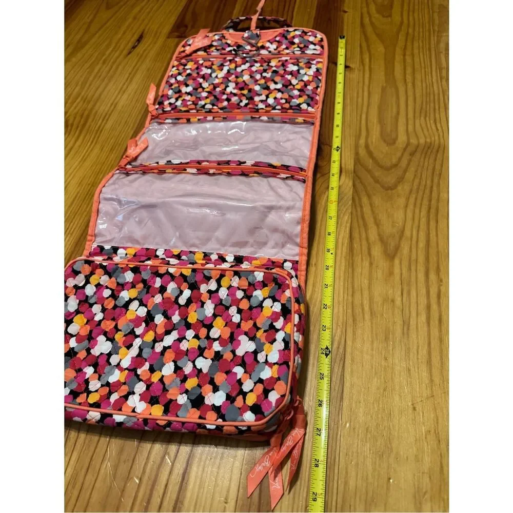 Vera Bradley Foldable Hanging Organizer Pixie Confetti Vacation Travel